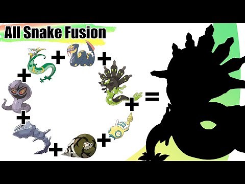 All Snake Pokémon Fusion (Gen 1 to Gen 8)