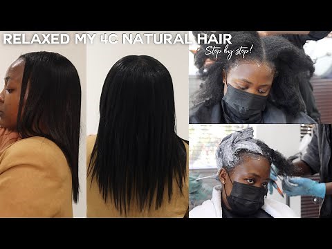 I RELAXED MY 4C NATURAL HAIR 4 YEARS AFTER MY BIG CHOP | STEP BY STEP RELAXER