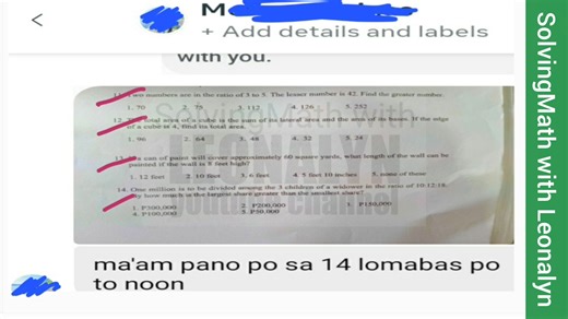 14K views · 258 reactions | RATIO with 3 solutions | Free Reviewers with Leonalyn | Facebook