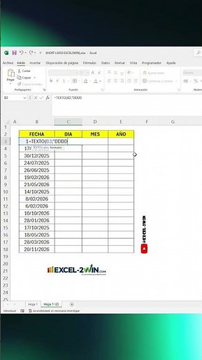 📅⚡ AUTOMATE DATES in Excel — instantly generate days and calendars