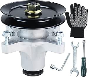 139-3214 Spindle Assembly with 125-5575 Spindle Pulley Replaces 139-3214 Spindle Toro 121-0751 Spindle Assembly, Toro 117-7439, 117-7267 for Toro SS5000, SS5060, MX5060, MX5075 Riding Mowers