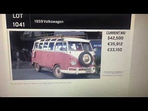 1959 Volkswagen 23 window Double Door bus