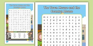 The Town Mouse and the Country Mouse Word Search