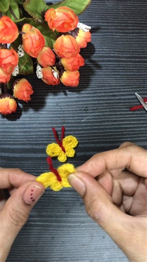 Handmade Accessories n Crafts on Instagram: "Spread your wings with this adorable crochet butterfly tutorial! 🦋💖 Learn how to make this cute accessory step-by-step. #CrochetButterfly #CrochetTutorial #HandmadeWithLove #CrochetForBeginners #DIYCrochet #ButterflyLove Keywords: crochet butterfly, crochet tutorial, handmade, DIY crochet, crochet for beginners"