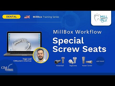 MillBox Tutorial: Special Screw Seats Workflow (Powerball, Rosen, SegScrew, etc.)