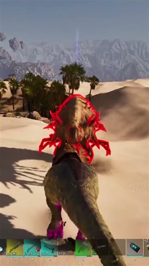 OP Rex! (result of settings being way off!) #shorts #arksurvivalascended #arkastraeos #gaming