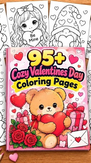 95+Cozy Valentines Day Coloring Pages With Book Cover