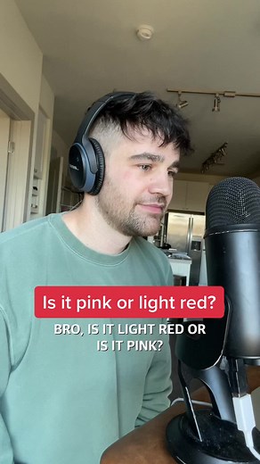 Is It Pink or Light Red? The Color Debate