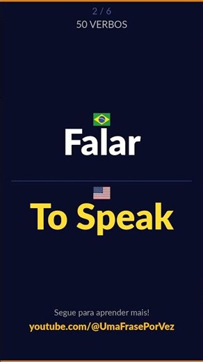 50 Verbos em Inglês | Português → Inglês | Aprenda Inglês