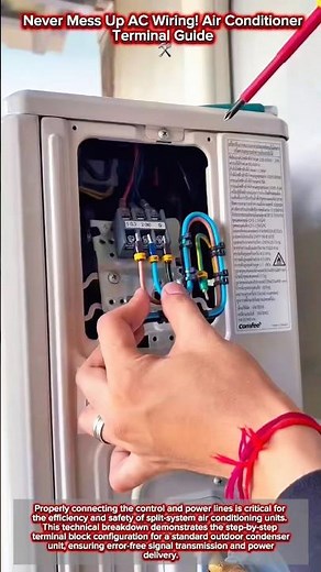 Never Mess Up AC Wiring! 🛠️ Air Conditioner Terminal Guide