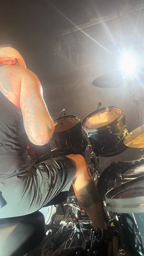 POV from Mike’s office 🤘🥁 #disturbed #takebackyourlifetour #drumsolo #pov #drumtok #livemusic #rock #metal #mikewengren