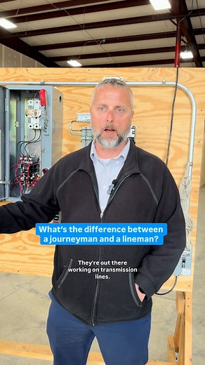 What's the difference between a journeyman vs a lineman? ⚡️ Apply to the 2026 JATC apprenticeship program at https://thejatc.org/ #IBEW #Journeyman #IBEW725 #laborunion #electrician | IBEW 725