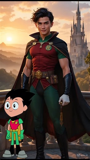 Teen Titans as DISNEY PRINCES & PRINCESSES! 😱 Robin Raven Starfire and more #Shorts