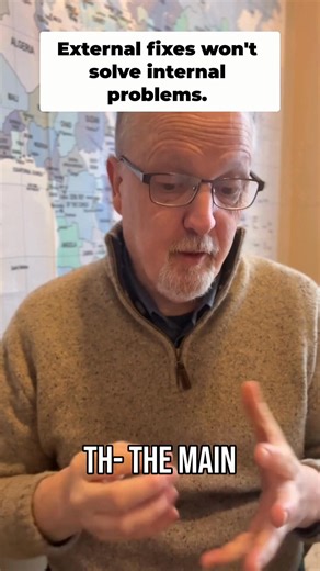 You can’t solve an internal problem with an external fix. Lasting change starts with understanding what’s happening inside. Hashtags: #InnerWork #SelfLeadership #PersonalGrowth #EmotionalAwareness #MentalFitness #MindsetCoaching #HealingJourney #GrowthMindset | Square Peg Coaching