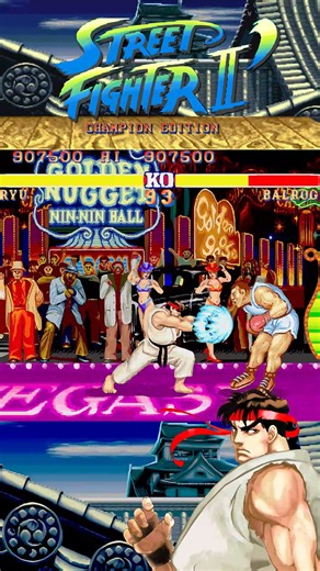 Ryu vs Balrog — Street Fighter II CE 💥 Fundamentals against raw power. Spacing and reactions keep the pressure in check. 🔥🥊 #StreetFighter #SF2CE #Ryu #Balrog #Arcade #RetroGaming #Capcom #FightingGames | The Gamer Space