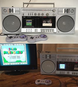 Gamer Turns Old 1980s Boombox Into a Functional Super NES Console