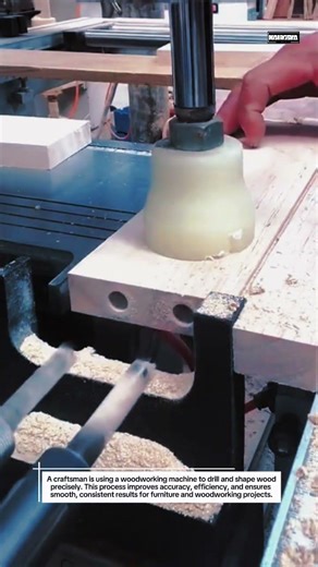 Perfect Wood Drilling & Shaping Machine | Satisfying Woodworking Process