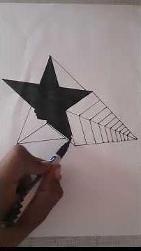 How to Draw a 3D Star Step by Step _ Easy 3D Art