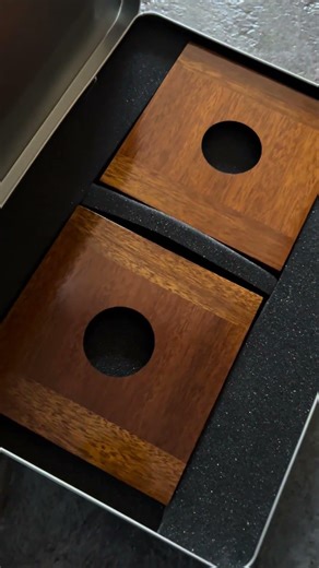 Bespoke mahogany lens boards for the 8x10 Wisner large format camera. Thankyou Burley Cameras