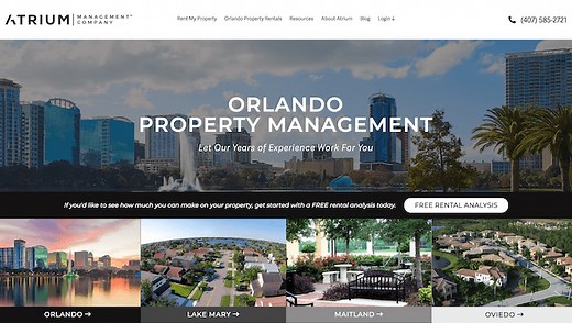 Orlando Property Management, Orlando Property Managers, Orlando Property Management Companies. Atrium Property Management