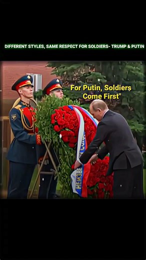 Different Styles 👈 Same Respect for Soldiers - Trump & Putin 🔥