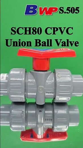 SCH80 CPVC Union Ball Valve. C-PVC Union Ball Valve. ANSI. HERSHEY. BWP