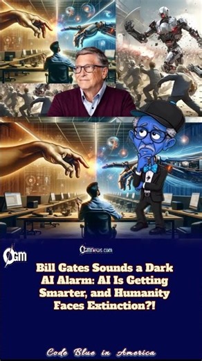 BILL GATES WARNS AI COULD BECOME TOO POWERFUL FOR HUMANITY #AI #BillGates