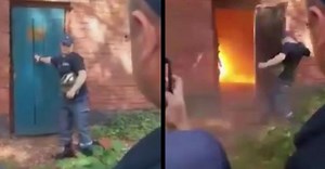 Fail: Weapons "Expert" Underestimates Power Of Grenade He Is Demonstrating & Takes An L!