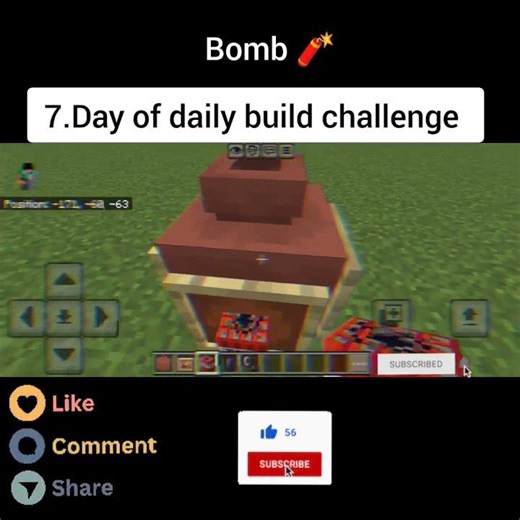 Bomb💣 in Minecraft #gameplay#gaming #minecraft#technogamerz#gamerfleet#trendingshorts#trending#music