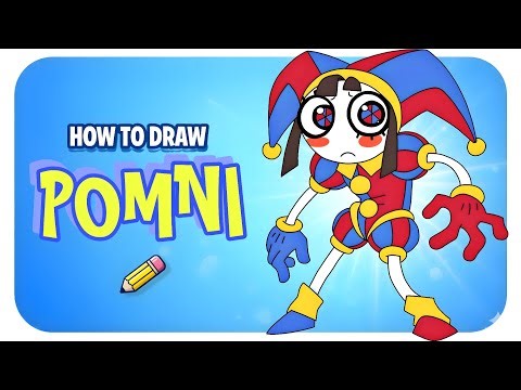 How to Draw Pomni | The Amazing Digital Circus | Step-by-Step Cartoon Drawing