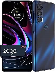 Motorola Edge | 2021 | 2-Day Battery | Unlocked | Made for US 8/256GB | 108MP Camera | Nebula Blue