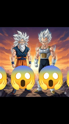 OLD GOKU AND VEGETA#anime #dragonball