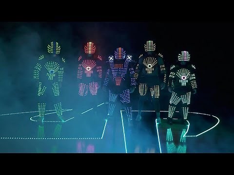 Glow In The Dark Trick Shots | Dude Perfect