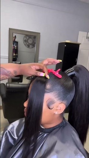 Easy Ponytail Curling Trick | Two Bangs Tape-Ins