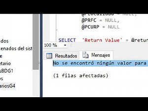 Procedimientos Almacenados Microsoft SQL Server, Parametros y Variables