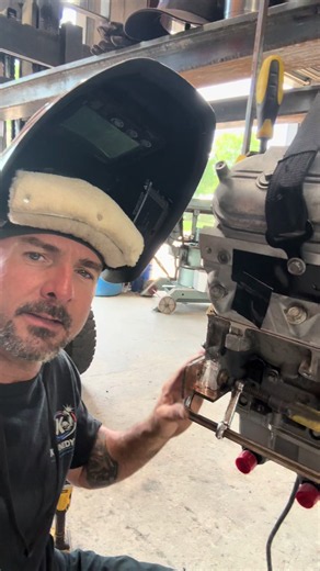 Aluminum block repair #welding #fabrication #foryoupageofficiall #foryoupage #kennedysweldinginc
