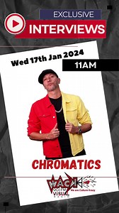 Check out @Chromatics live on WACK 90.1fm this Wedmesday for his 2024 interview!!! | WACK 90.1 FM Radio | Facebook
