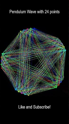 Pendulum Wave with 24 points