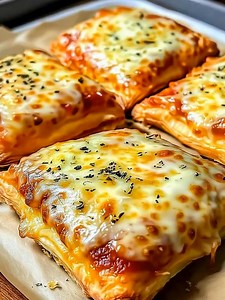 Homemade Easy Cheesy Pizza Pockets Ingredients: 1 can refrigerated crescent roll dough (or pizza dough) The full recipe is in the FIRST (C.O.M.M.E.N.T) 👇 | Khawar Malik