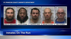 All 5 inmates captured after escaping jail in stolen car, authorities say