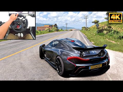 McLaren P1 - Forza Horizon 5 | Logitech g29 gameplay