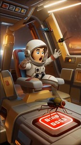 The Buzz: Astronaut vs Fly… Round 3!#aianimation #funnyshorts #familyfriendly
