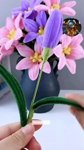 Handmade diy pipe cleaner flower home craft #goodideas #fbreelsfypシ゚viralシ #reelsvideoシ #reelsviralシ #fbreelsfypシ゚ #fypviralシ #reelsviralfb #reelsfacebook #trend #virals #handmade #crafting #crafts #diy #handcrafted | Good Ideas