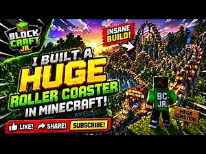 I Built a HUGE Roller Coaster in Minecraft! 🎢 (Insane Build)