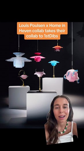 The fresh perspective of Louis Poulsen x Home and Heven first debuted at Copenhagen’s 3 Days of Design in June 2023. Today the collection is available at auction for the first time through 1stDibs. #greenscreen #fyp #louispoulsen #danishdesign #3daysofdesign #brands #gr8collab #homeinheven #nyc #1stdibs