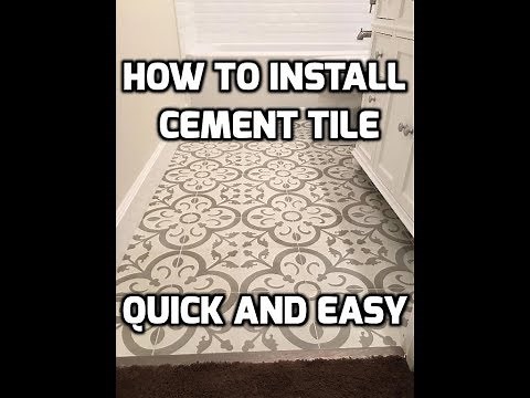 How to Install Cement Tile Quick and Easy!