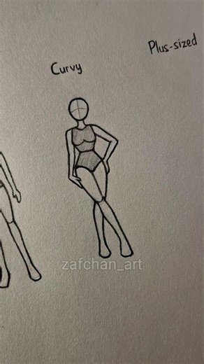 How to draw body in different shapes ✨️ #drawing #howtodraw #artist #sketch #shorts