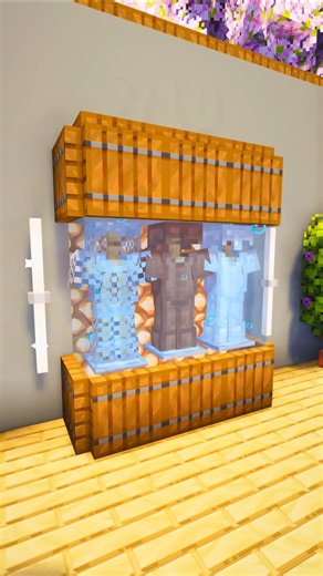 Minecraft Aesthetic Armor Display Tutorial 🛡️✨ | Epic Armory Design!
