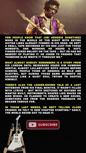 Jimi Hendrix – The Dream Melody That Vanished