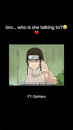 Who is she talking to???? #fyp #anime #naruto #neji #comedy | anime
